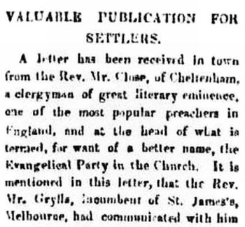 [Port Phillip Gazette]